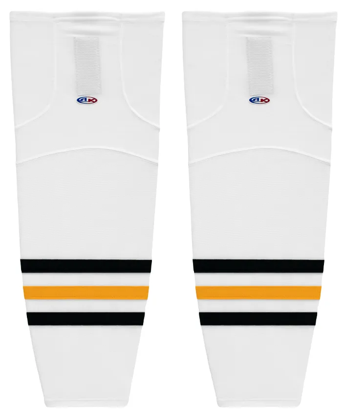 Athletic Knit (AK) HS2100-315 Pittsburgh Penguins White Mesh Ice Hockey Socks
