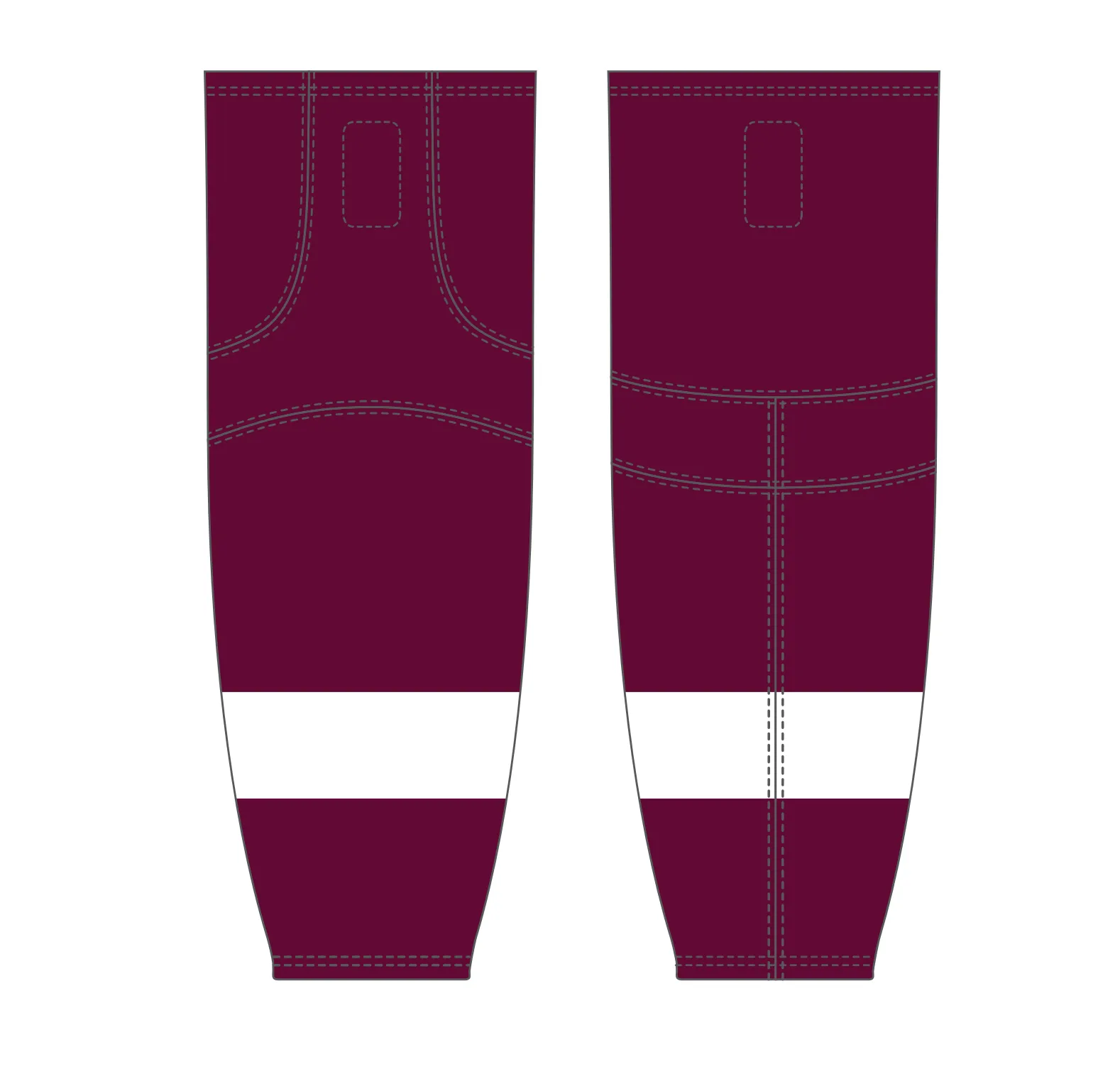 Athletic Knit (AK) HS2100-480 Peterborough Petes Maroon Mesh Ice Hockey Socks