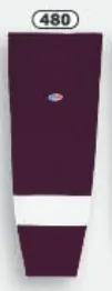 Athletic Knit (AK) HS2100-480 Peterborough Petes Maroon Mesh Ice Hockey Socks
