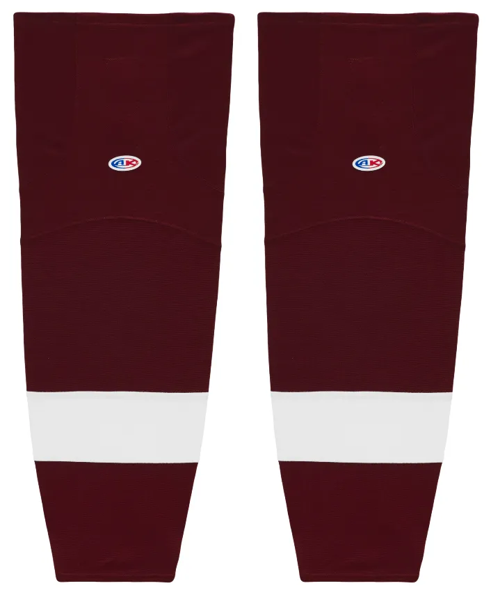 Athletic Knit (AK) HS2100-480 Peterborough Petes Maroon Mesh Ice Hockey Socks