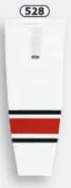 Athletic Knit (AK) HS2100-528 1976-78 Cleveland Barons White Mesh Ice Hockey Socks