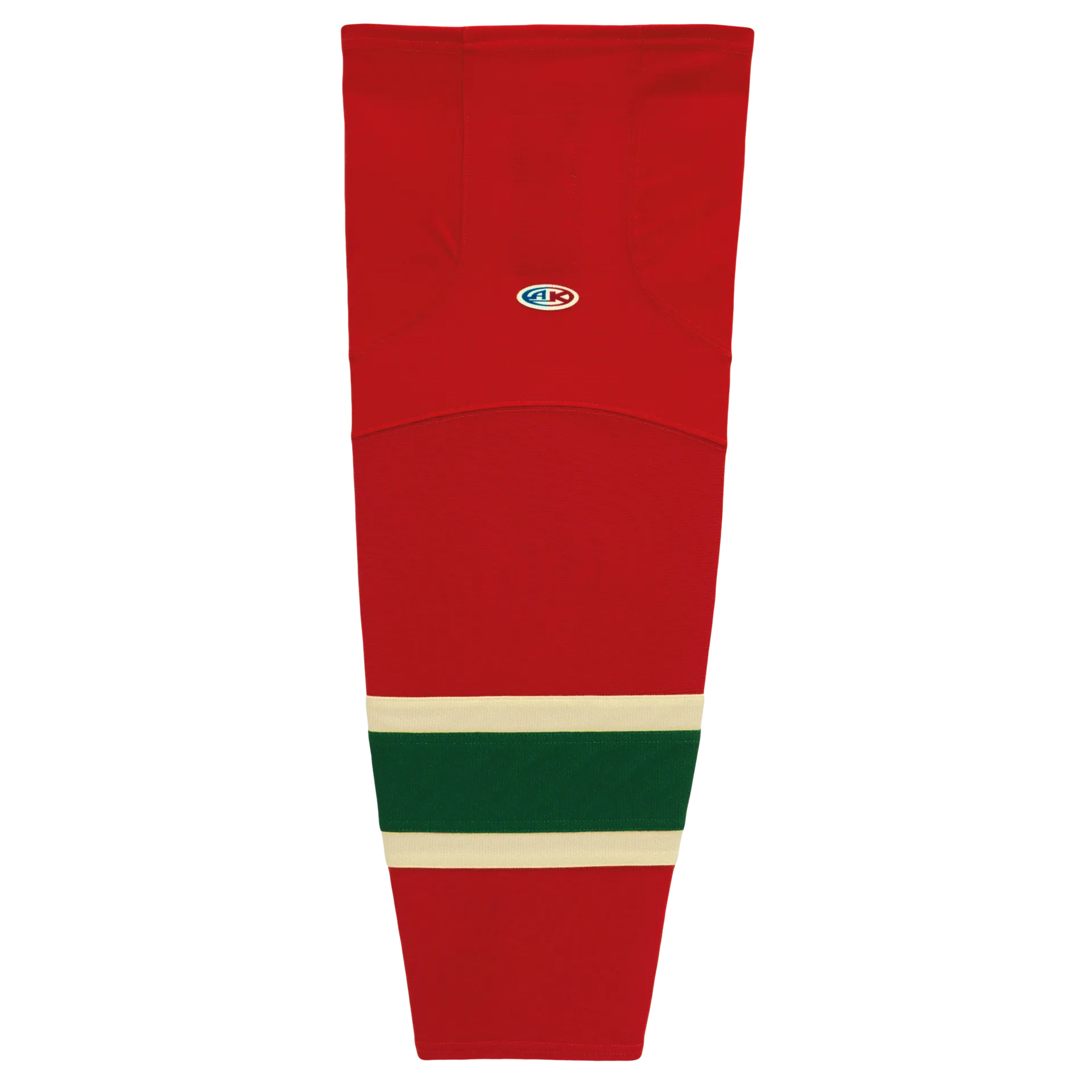 Athletic Knit (AK) HS2100-564 2007 Minnesota Wild Red Mesh Ice Hockey Socks
