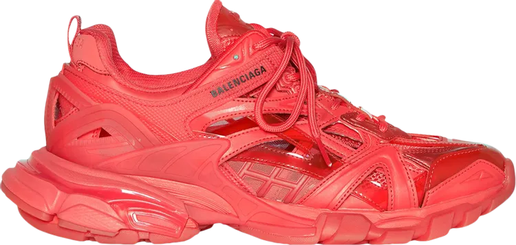 Balenciaga Track.2 Sneaker Clear Sole - Red