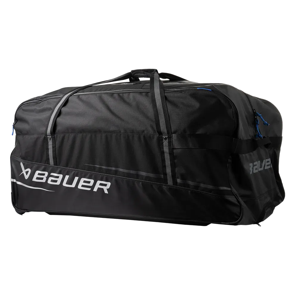 Bauer S24 Premium Wheeled Goalie Hockey Bag Black
