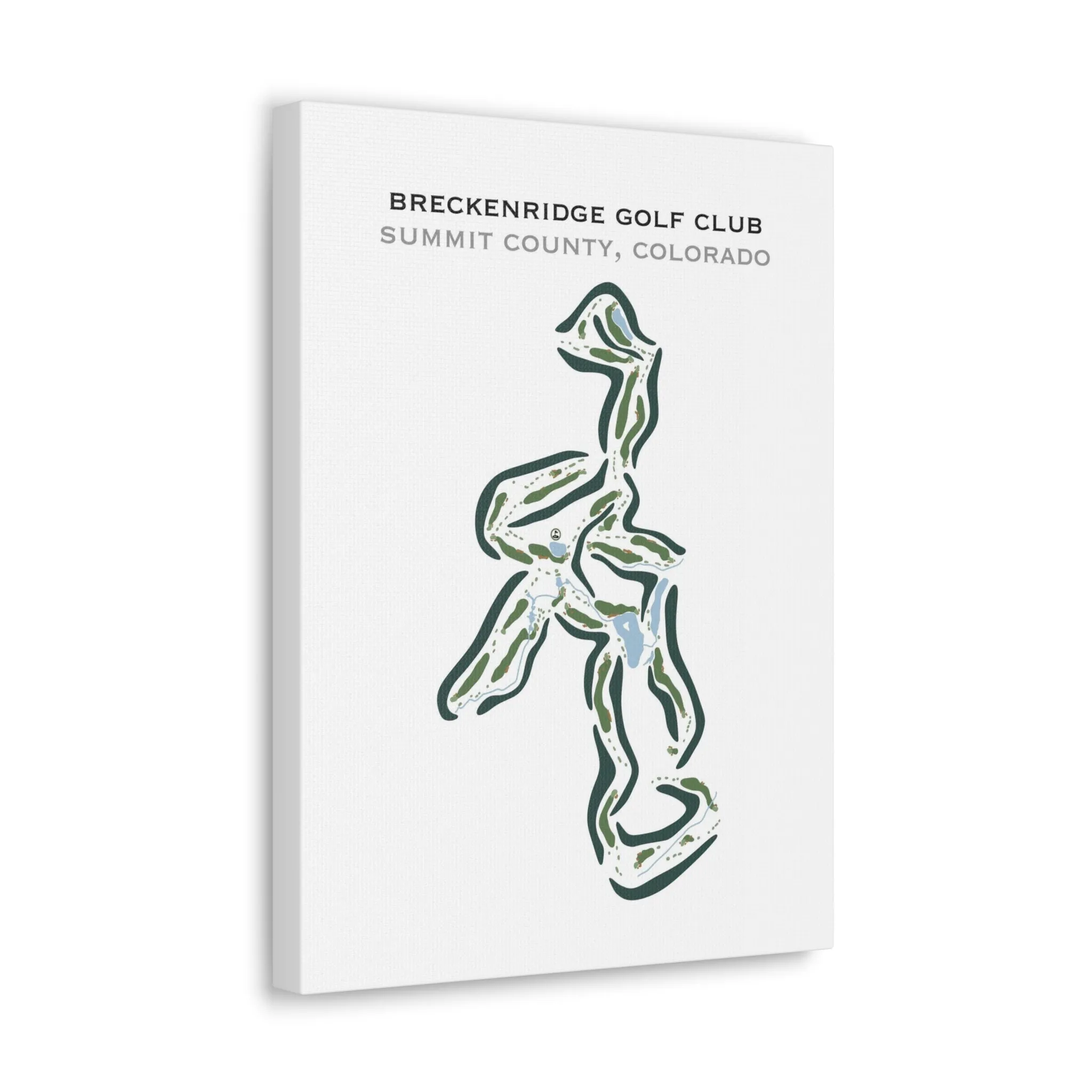 Breckenridge Golf Club, Summit County, Colorado - Printed Golf Course