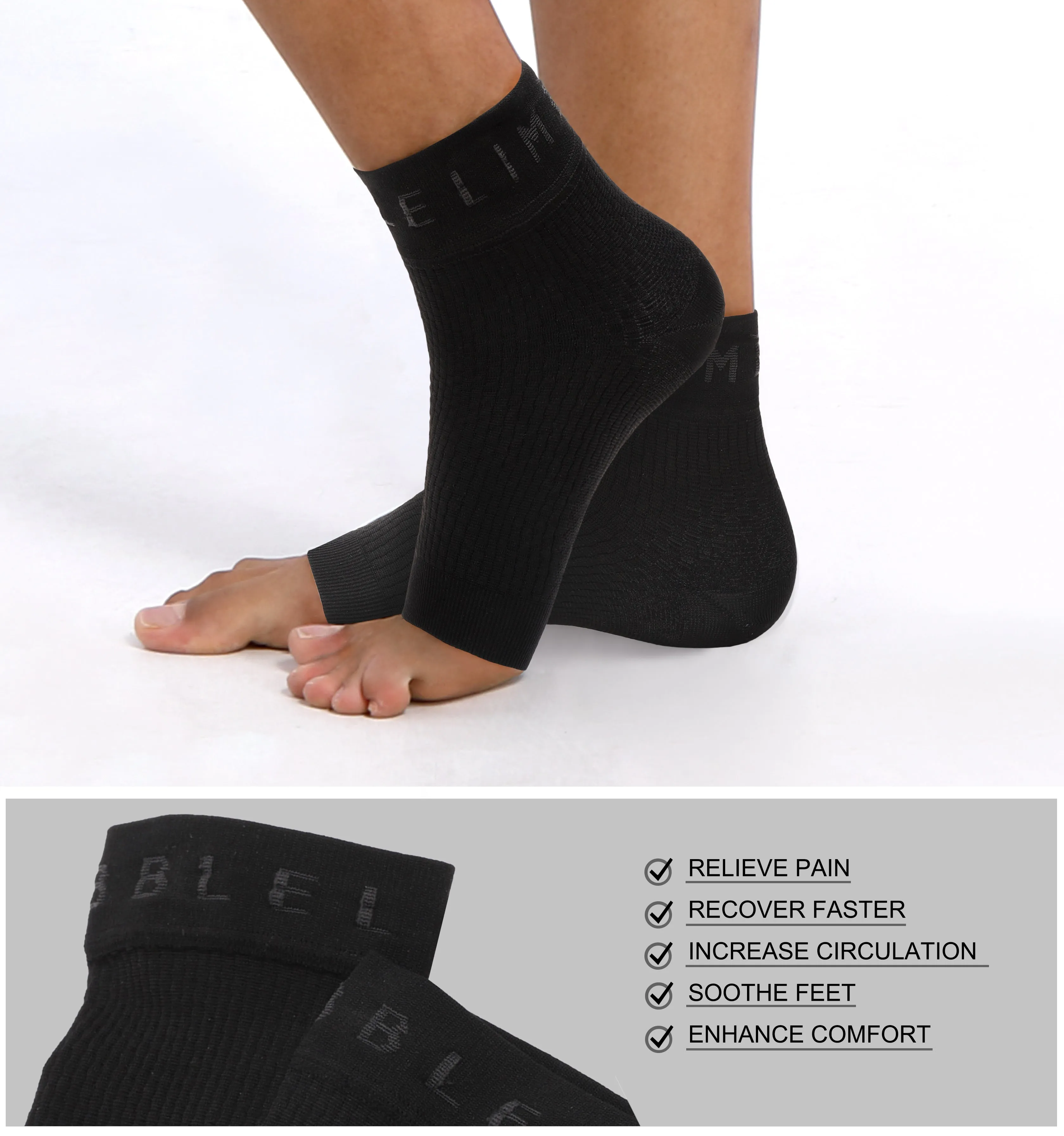 BUBBLELIME 80N/20S Compression Arch Support Ankle Brace
