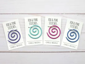 Colorful Spiral Cable Needle