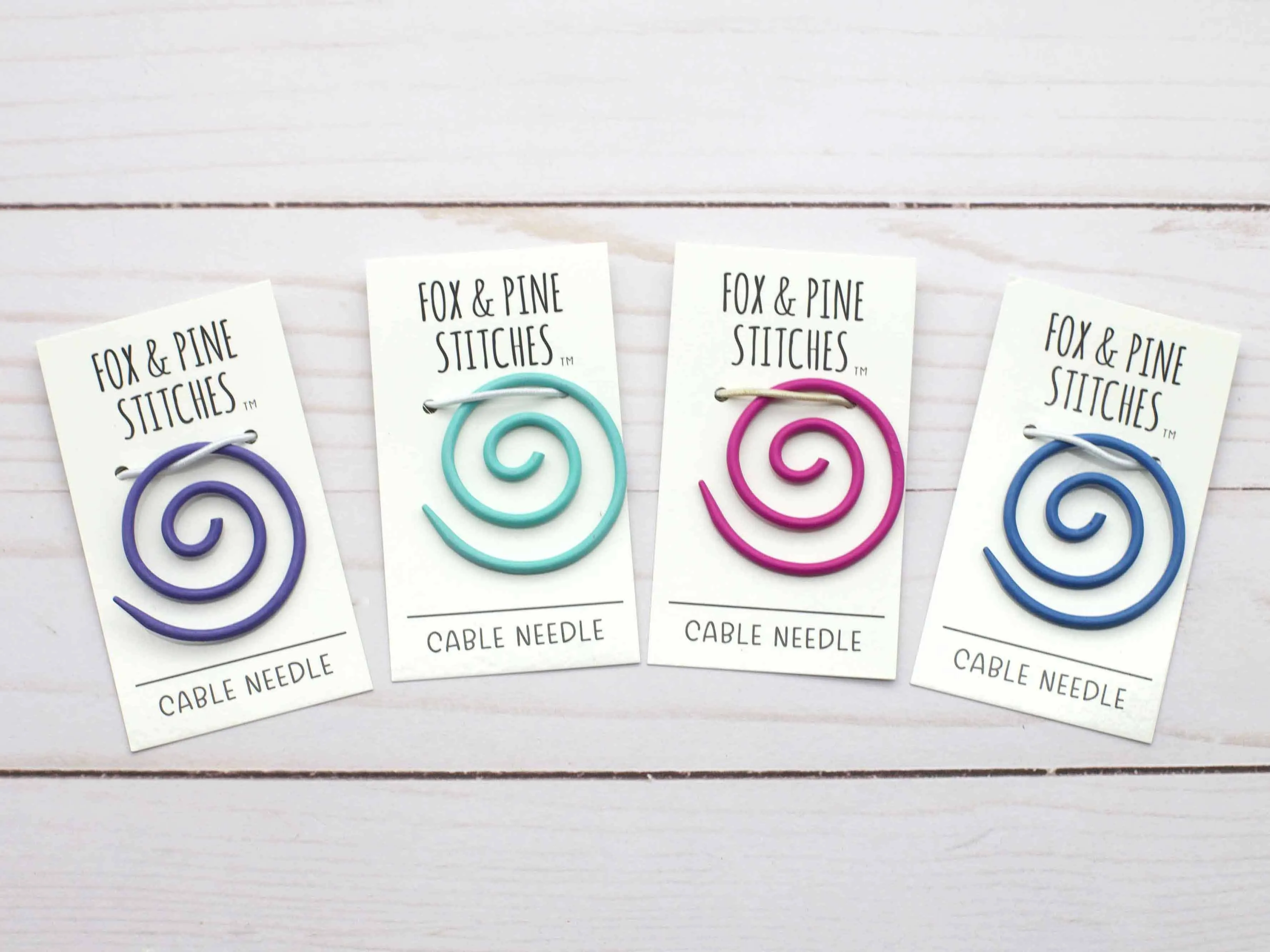 Colorful Spiral Cable Needle