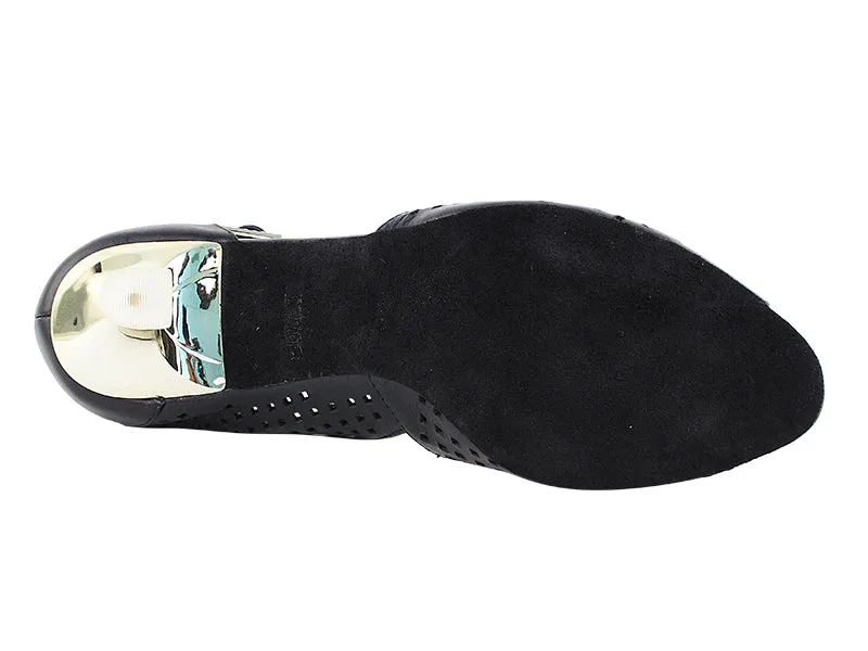 Competitive Dancer Series- Black Leather Dance Sandal