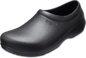 Crocs Unisex-Adult On The Clock Clogs, Slip Resistant Shoes