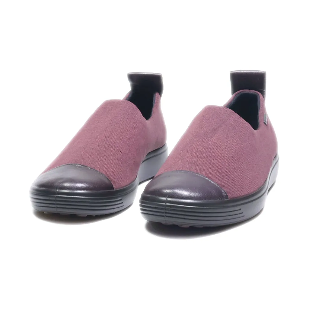 Ecco Low-Top Sneakers Fabric Maroon Colour For Women