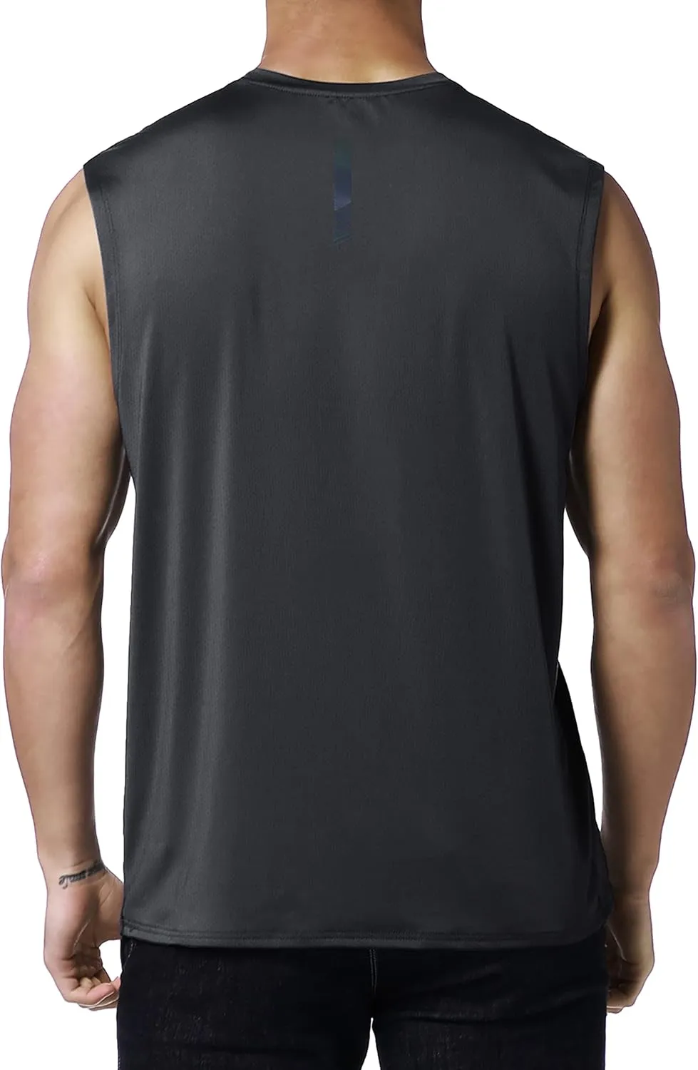 EZRUN Men's Workout Sleeveless Shirts Quick Dry Muscle Swim Shirt Gym Fitness Running Beach Tank Tops