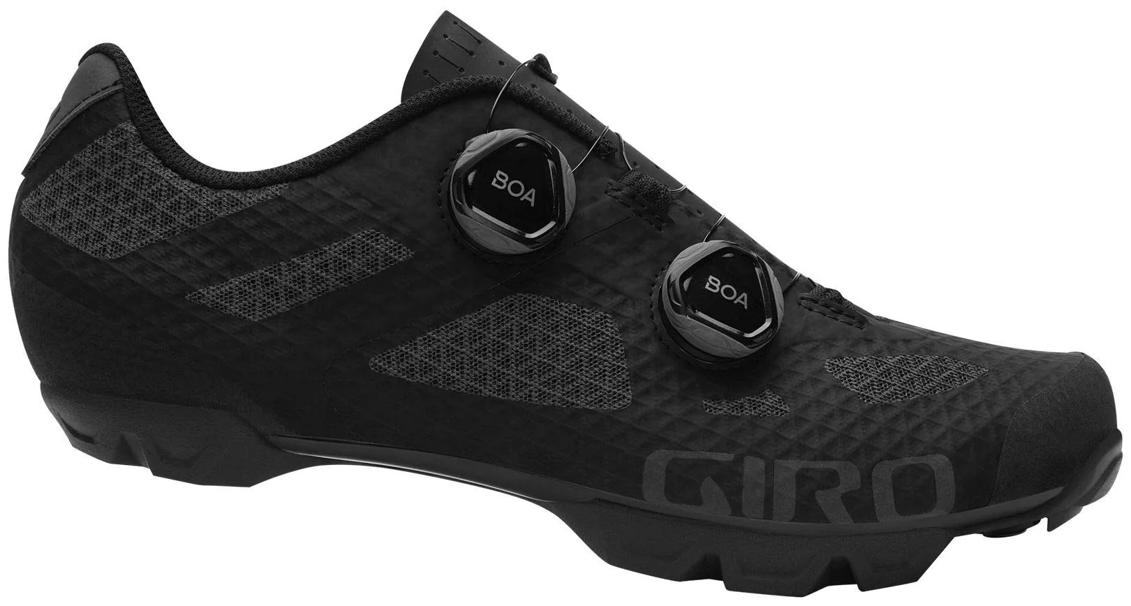 Giro Sector Bicycle Shoes Black/Dark Shadow-22 43