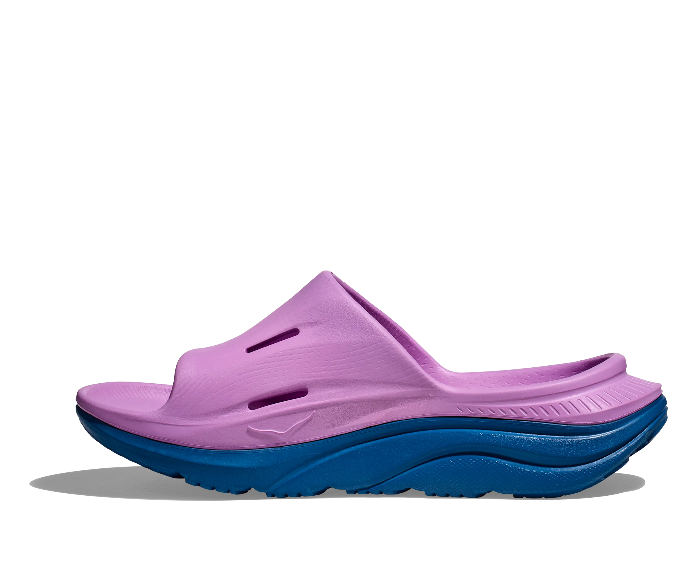 Hoka All Gender/Unisex Ora Recovery Slide 3 Color: Cyclamen/Coastal Sky
