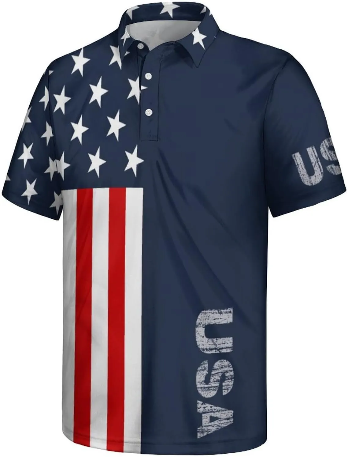 Men's Funny Polo Shirts Short Sleeve Golf Shirt for Men Quick-Dry Golf Polo Shirt Moisture Wicking Activewear Polos