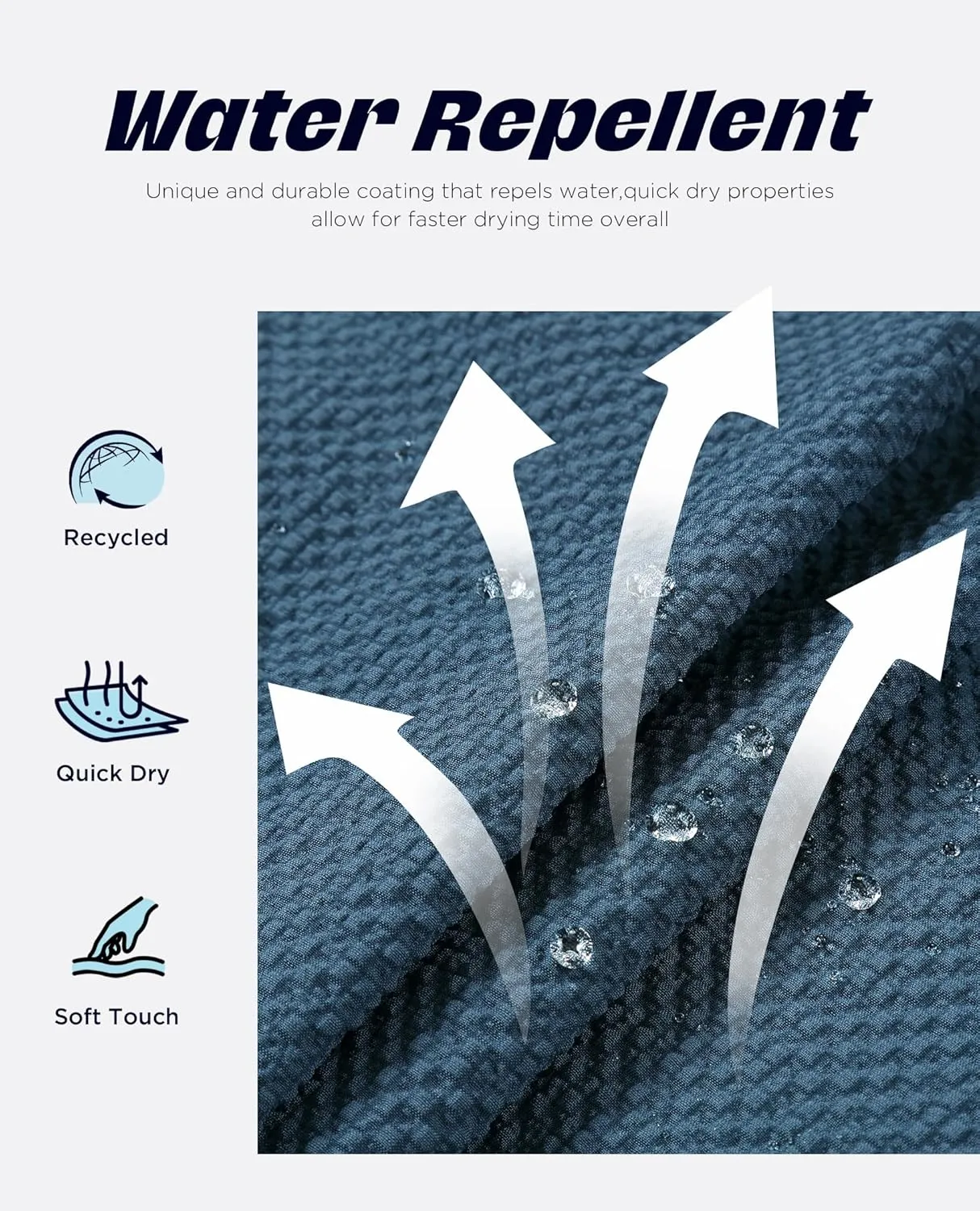 Men's Swim Shorts 5 inch Seersucker Swimming Trunks for Men Beach Shorts