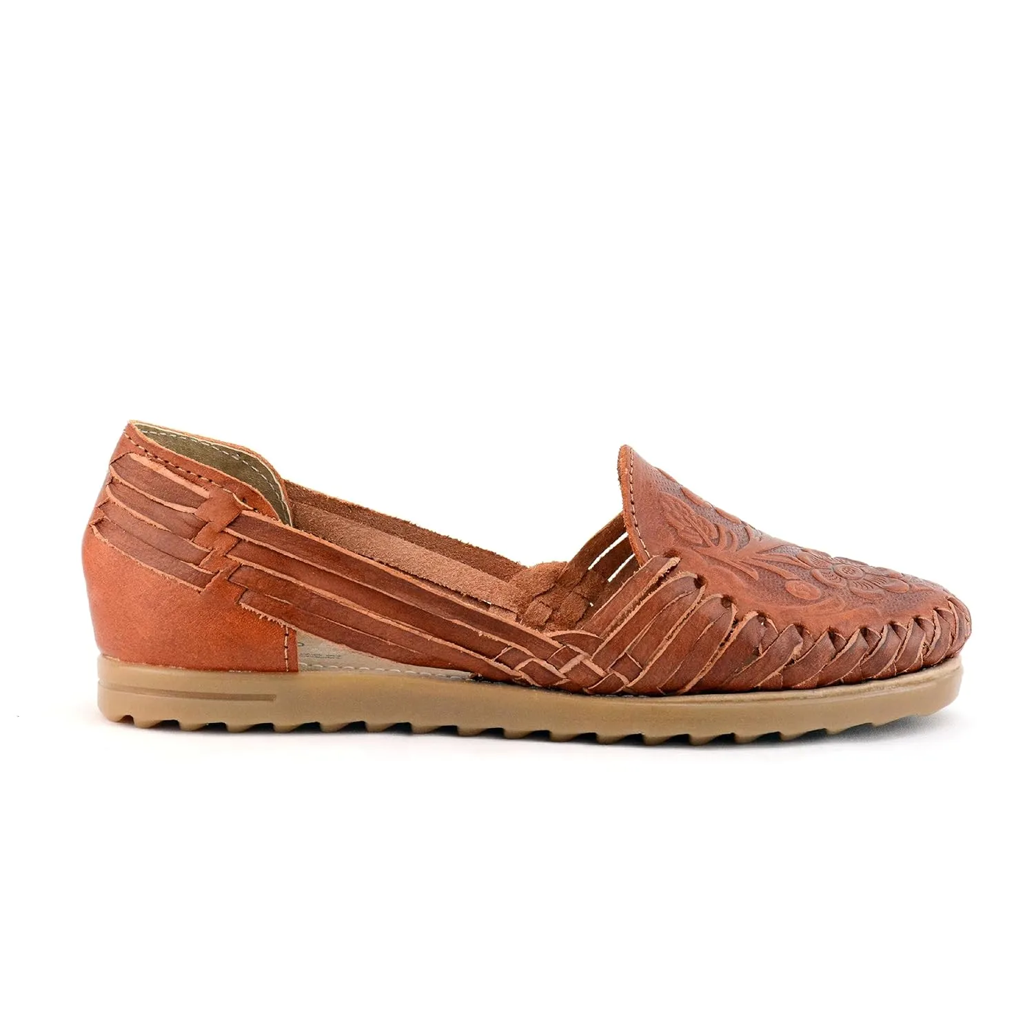 Mexican Leather Shoes for Women - Model 369 (8, Nut)