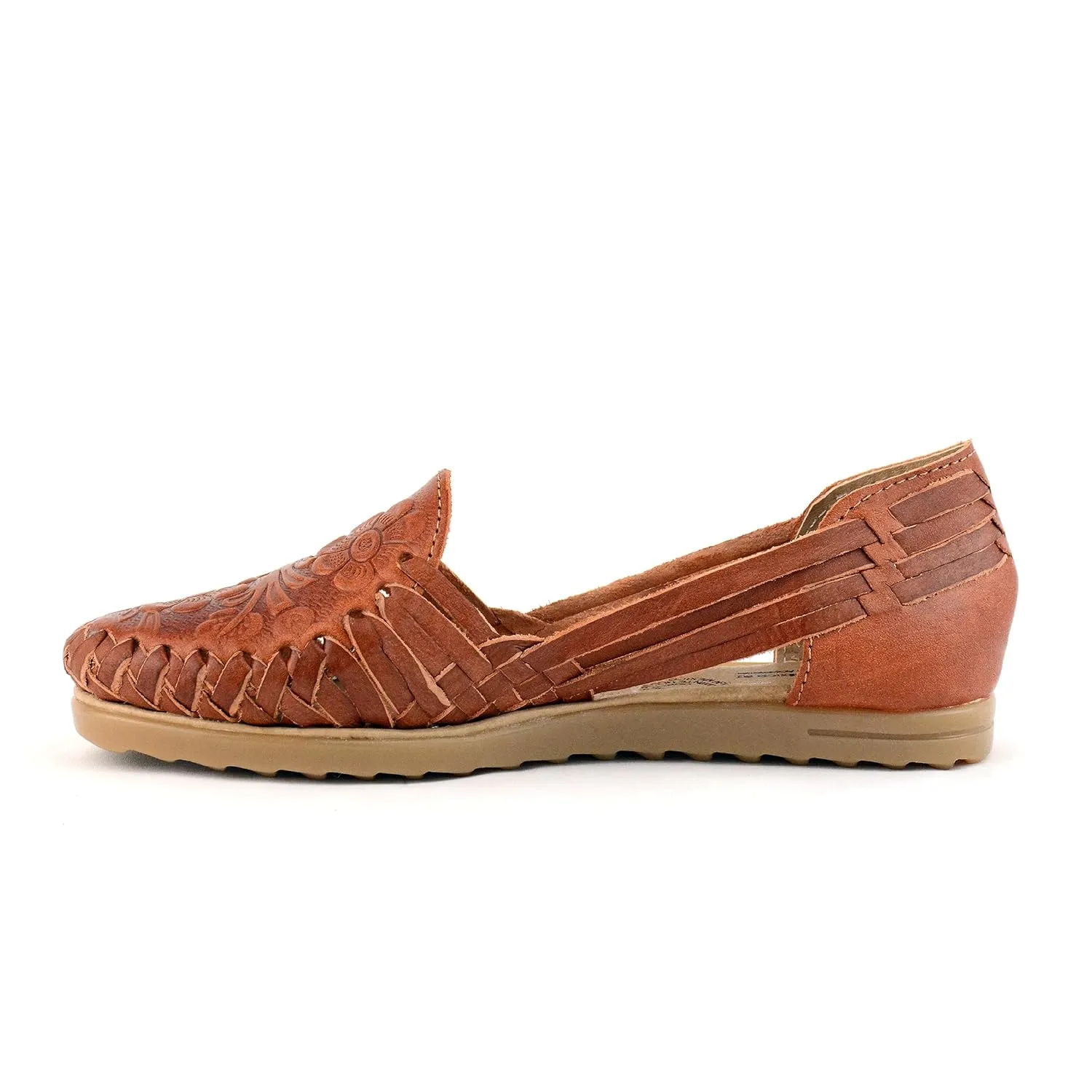 Mexican Leather Shoes for Women - Model 369 (8, Nut)