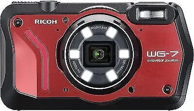 Ricoh WG-7 Waterproof Digital Camera (Red)
