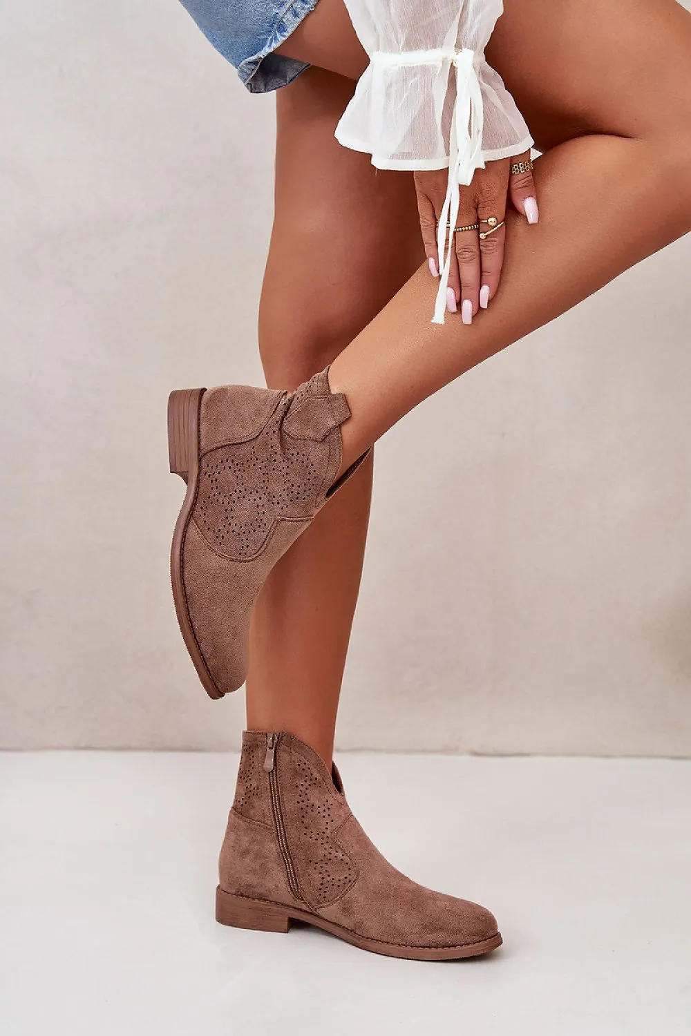 TEEK - Stencil Suede Ankle Boots
