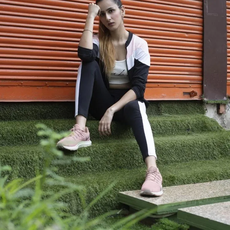 Triple Tone Chevron Zipper Tracksuit