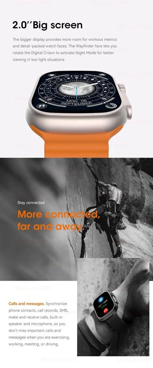 W68 Ultra Microwear Black Bubble Strap