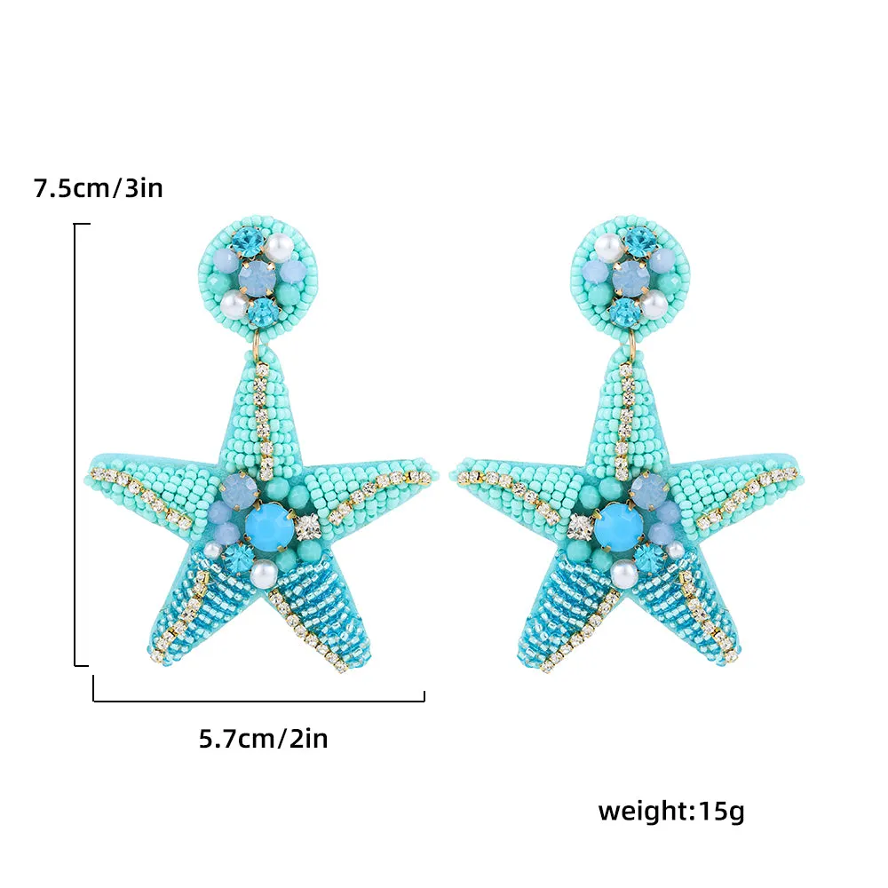 Women Pearl Earrings - Summer Beach Jewelry - various motives