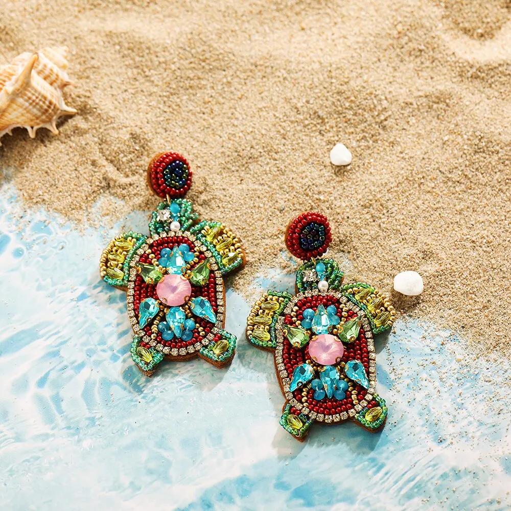 Women Pearl Earrings - Summer Beach Jewelry - various motives