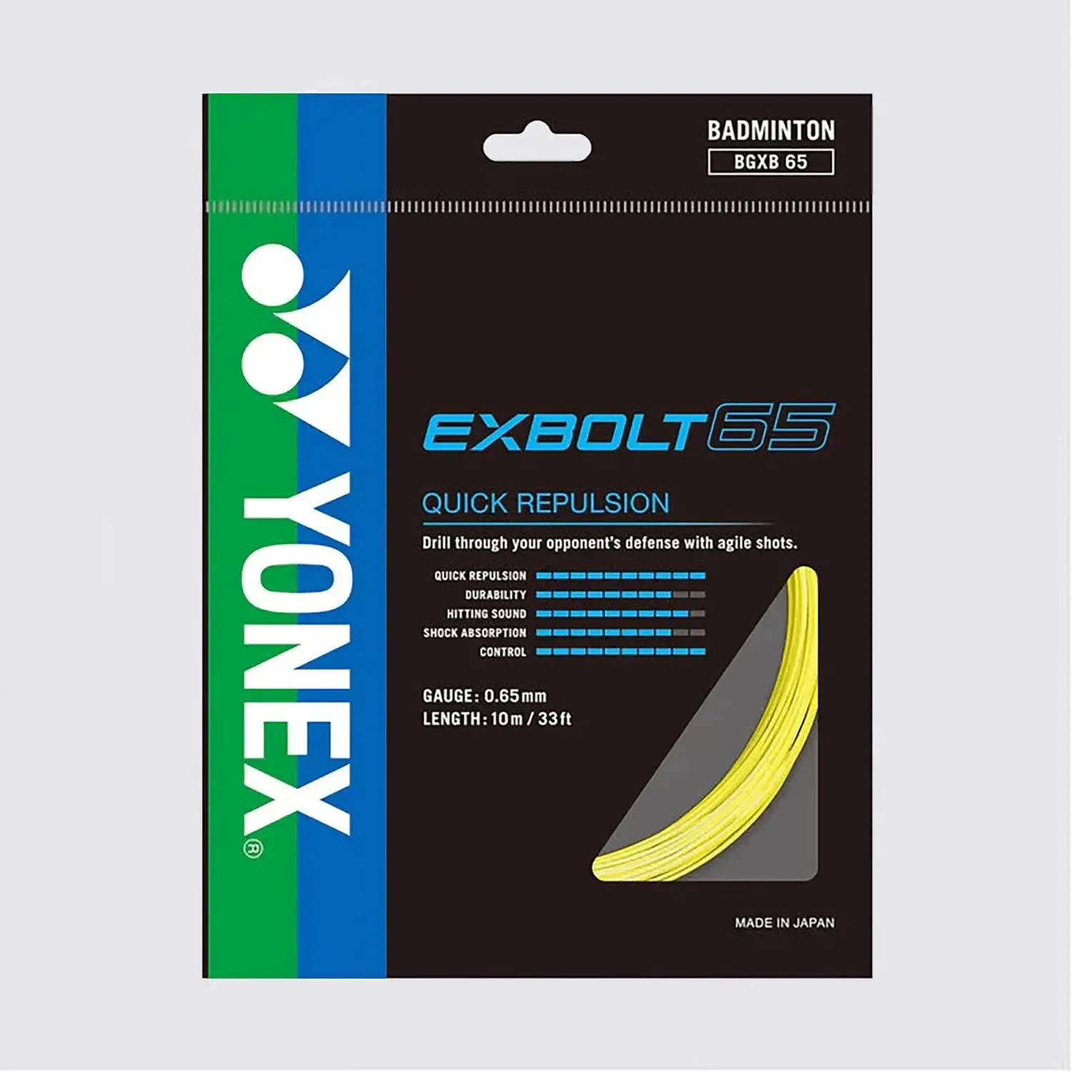 Yonex Exbolt 65 10m Badminton String (3 Colors)