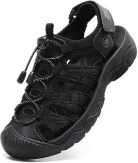 ziitop Womens Hiking Sandals Closed Toe Summer Outdoor Adventurous Beach Sandals Lace Adjustable Double Buckle Water Shoes
